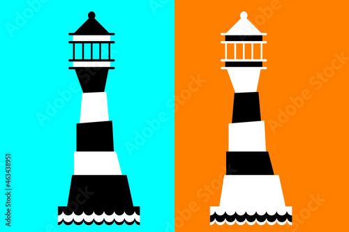Lighthouse, logo vector illustration