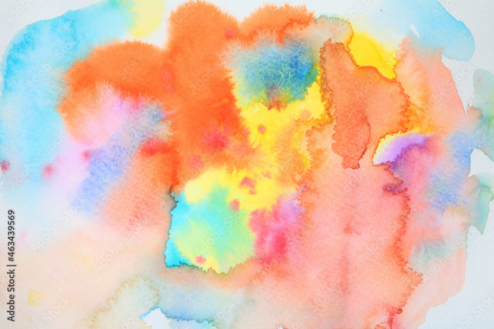 Watercolour Splatter Paint Abstract Blended Background