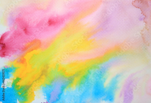 Watercolour Splatter Paint Abstract Blended Background © squeebcreative