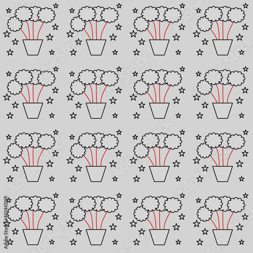 Vector with simple cute patterns of various patterns on various color backgrounds modern prints for textiles and wallpapers