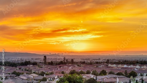 Orange County from a trail in Irvine, California photo