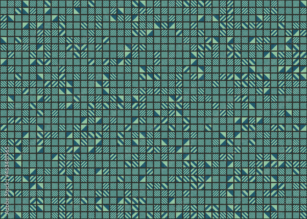 Obraz premium Abstract Geometric Pattern generative computational art illustration