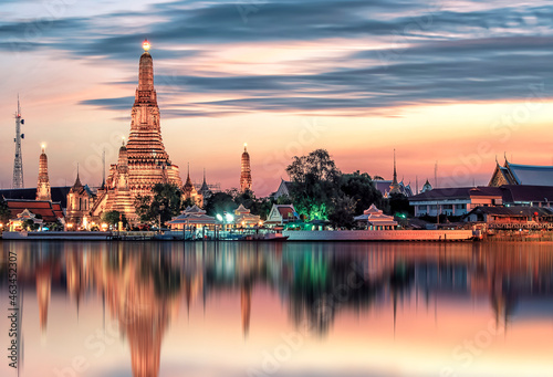 Wat Arun Temple in Bangkok, Thailand photo