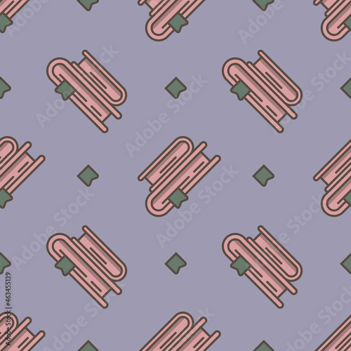 Seamless pattern with books and bookmarks. Eps 10.