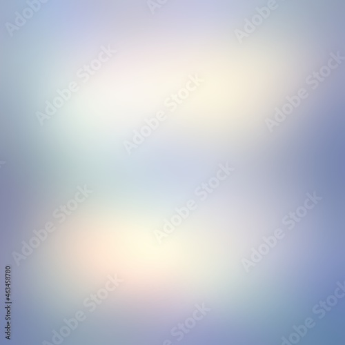 Gemstone glowing blur half transparent abstract backdrop. Spectrum light on delicate blue texture.