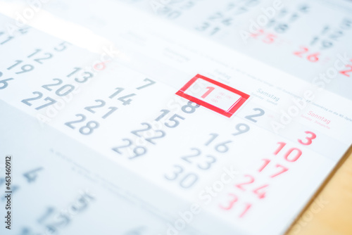 Calendar,1st day of month, news month, 