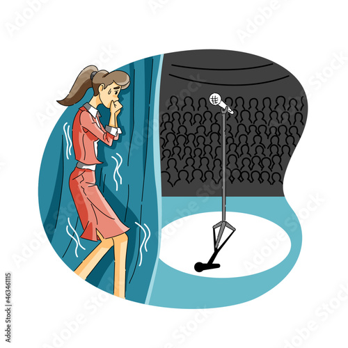 Fear of speaking public or glossophobia