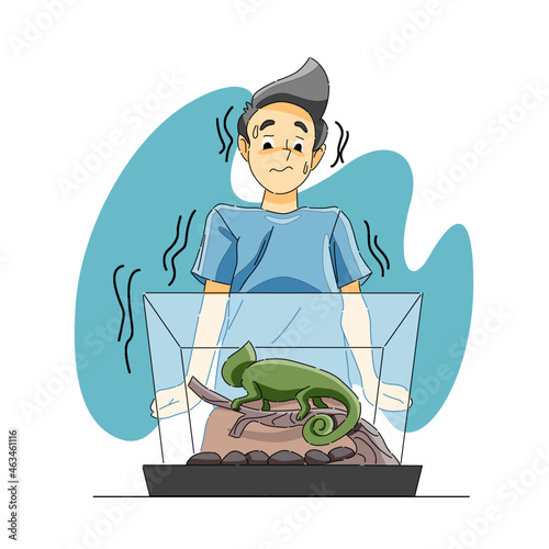 Fear of reptiles or herpetophobia