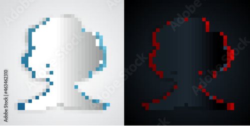 Paper cut Nuclear explosion icon isolated on grey and black background. Atomic bomb. Symbol of nuclear war, end of world. Paper art style. Vector