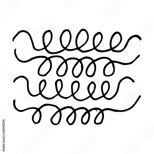 Hand drawn abstract shapes, textures. Vector design elements, background texture, points, strokes, ornament in grunge style. Scribbles handwritten with pen or pencil. Simple vector geometric texture.