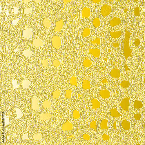 design astratto metallizzato oro giallo specchiato