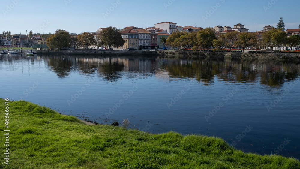 View of the Ave River in Vila do Conde, Portugal.