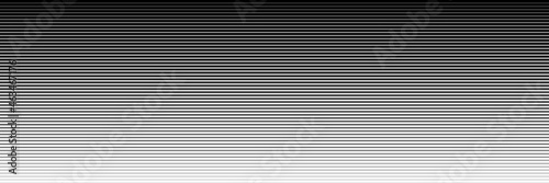 horizontal blended black lines isolated on white for pattern and background