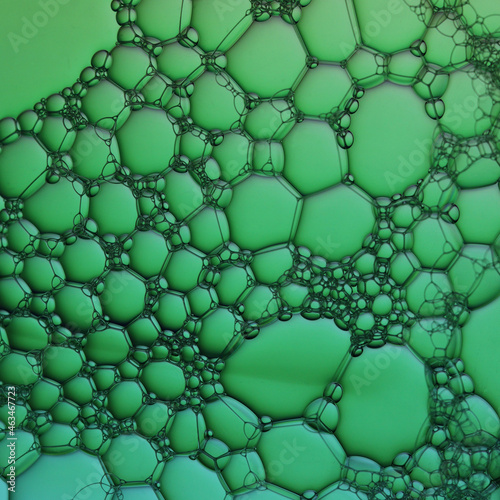 abstract background with bubbles - soap bubbles on the water 
