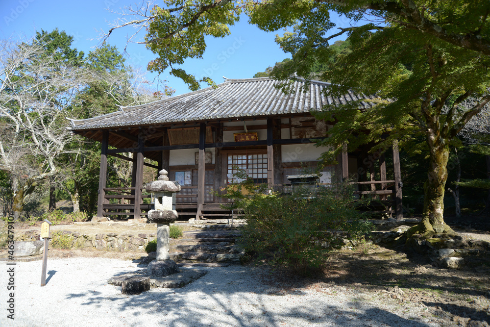 高野街道 栄山寺 本堂 奈良県五條市 高野街道 栄山寺 本堂 奈良県五條市