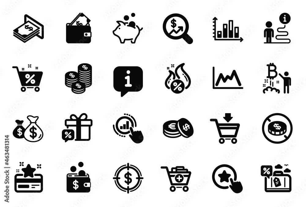 Vector Set of Finance icons related to Diagram, Graph chart and Currency audit icons. Loyalty star, Wallet and Hot loan signs. Dollar target, Diagram graph and Online market. Travel loan. Vector Vector Set of Finance icons related to Diagram, Graph chart and Currency audit icons. Loyalty star, Wallet and Hot loan signs. Dollar target, Diagram graph and Online market. Travel loan. Vector