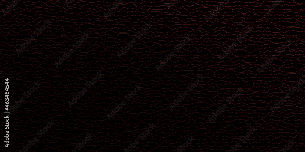 Obraz premium Dark Red vector pattern with wry lines.