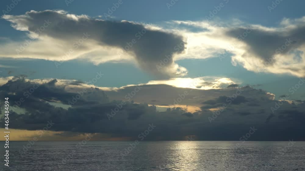 Pacific Ocean with beautiful clouds Pacific Ocean with beautiful clouds