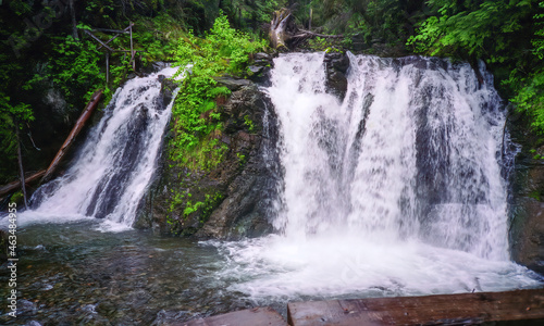 waterfall in Alaska in the Yukon