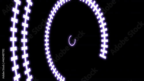 3D HUD Arc Radial Graph Blinking Purple Y50 Degrees VJ Loop Animation photo