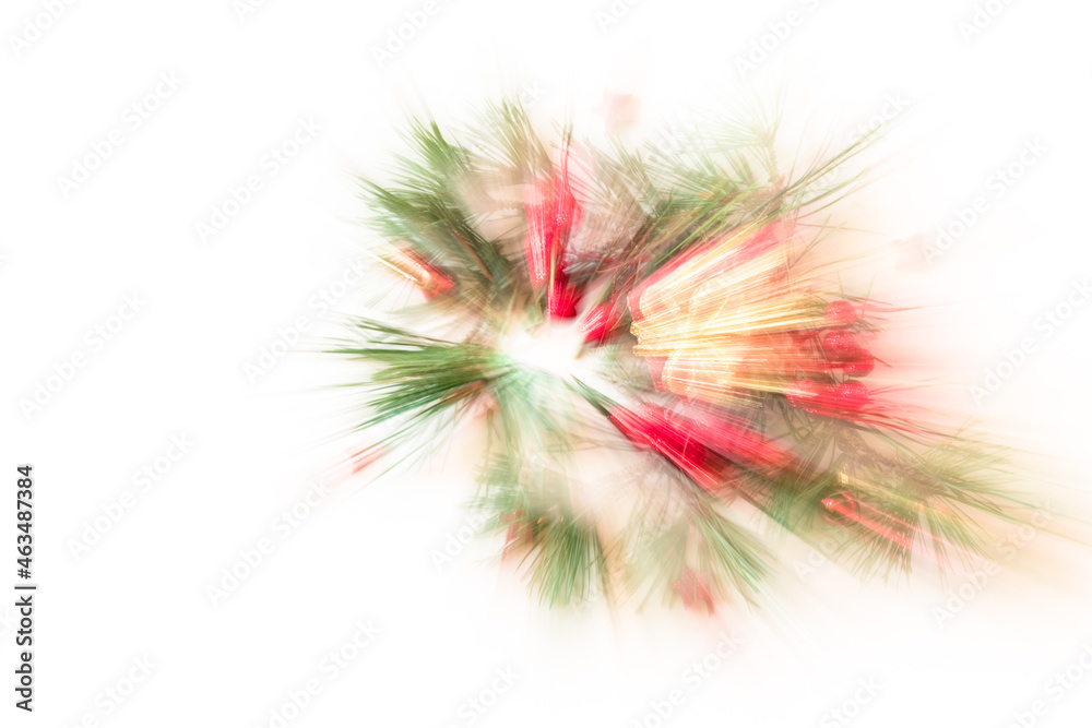 Merry Christmas greeting card isolated background blurred effect, experiment