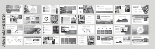 Set of business plan presentation template. Social media pack. Easy use in modern blog posts or Editable simple info banner, trendy book. For app, digital display style. Bright web flyer work. a4. ppt
