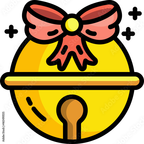 jingle bell line icon