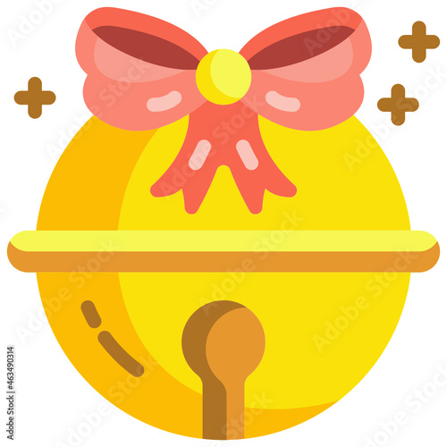 jingle bell flat icon