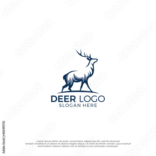 Deer logo vector template  design inspiration