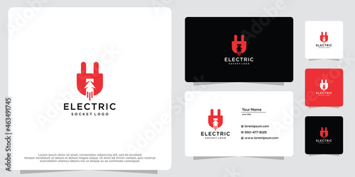 Electric plug icon. inspirational design logo elements illustration.