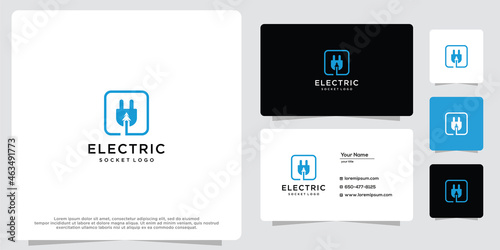 Electric plug icon. inspirational design logo elements illustration.