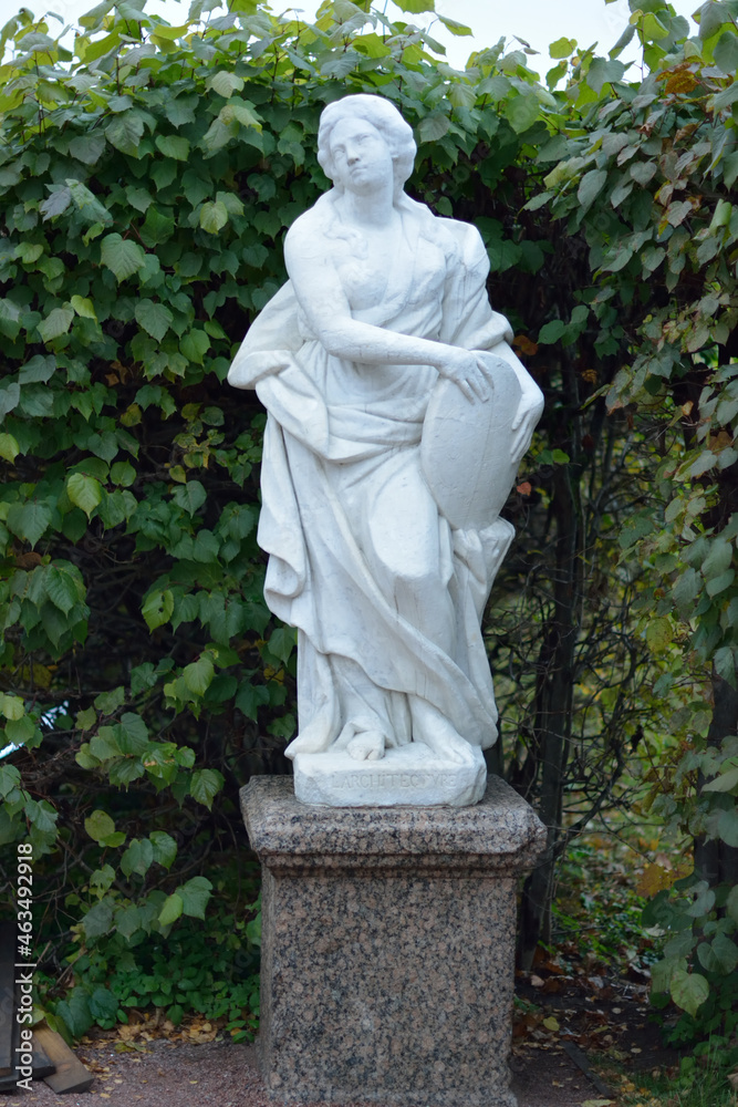 Sculpture of a woman from the Kuskovo estate museum