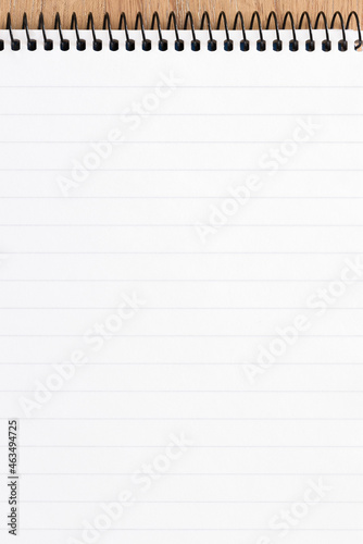 Spiral bound notepad paper background photo