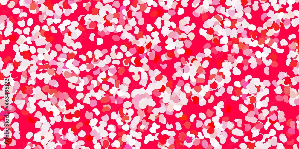 Light red vector texture with memphis shapes. Light red vector texture with memphis shapes.