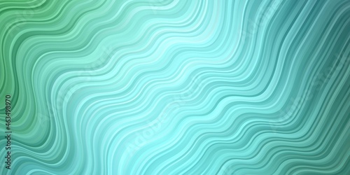 Light Blue  Green vector background with curves.