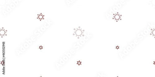 Light Green, Red vector texture with disease symbols.