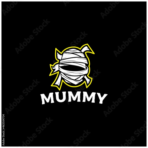 mummy logo with modern style for gaming team 