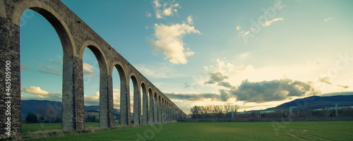 Noain Aqueduct, located in Navarra, Spain