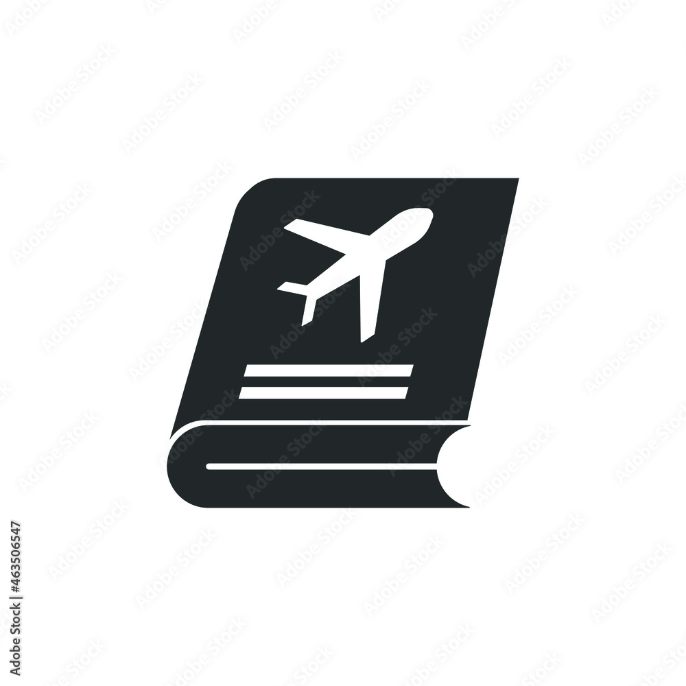 Travel_book vector icon illustration sign Travel_book vector icon illustration sign