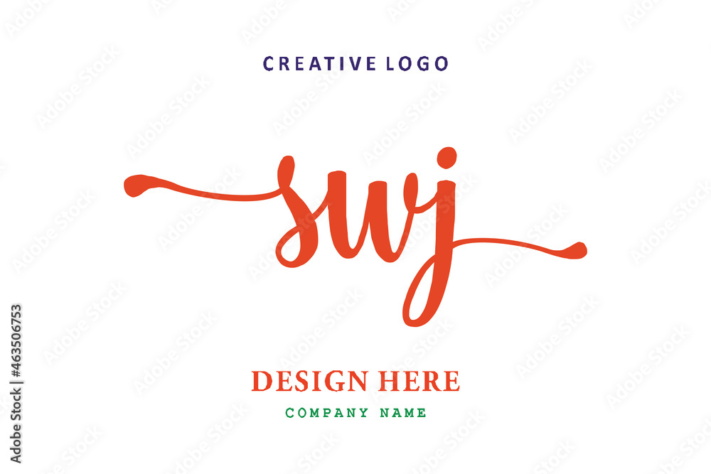 SWJ lettering logo is simple, easy to understand and authoritative SWJ lettering logo is simple, easy to understand and authoritative