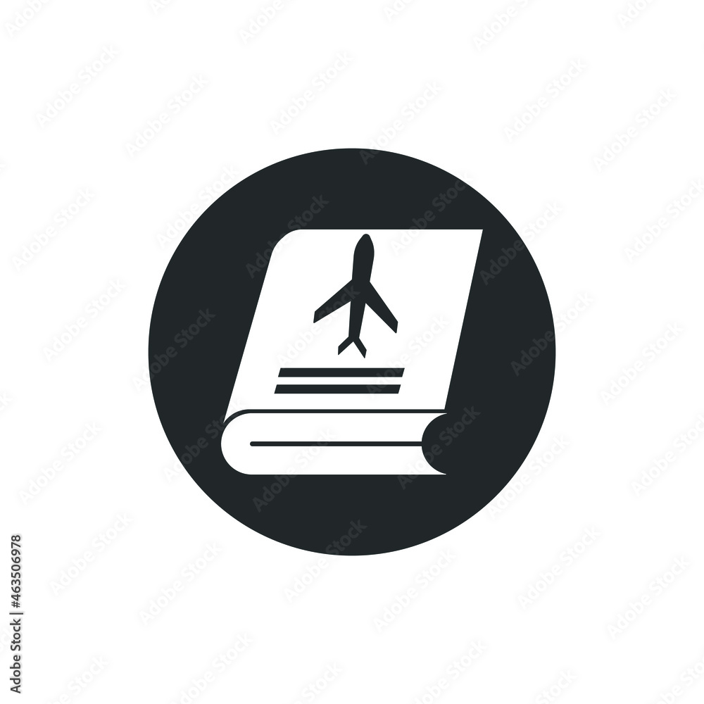 Travel_book vector icon illustration sign Travel_book vector icon illustration sign