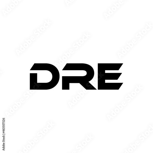 DRE letter logo design with white background in illustrator, vector logo modern alphabet font overlap style. calligraphy designs for logo, Poster, Invitation, etc.