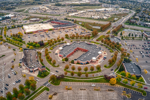 Aerial View of the Twin Cities Suburb of Woodbury, Minnesota photo