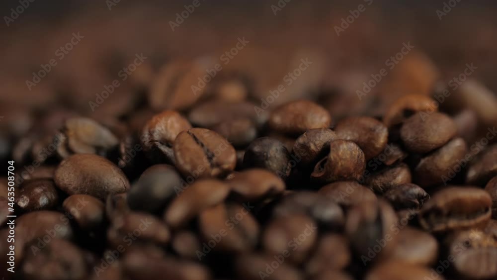 coffee grain beans falling slow motion coffee grain beans falling slow motion