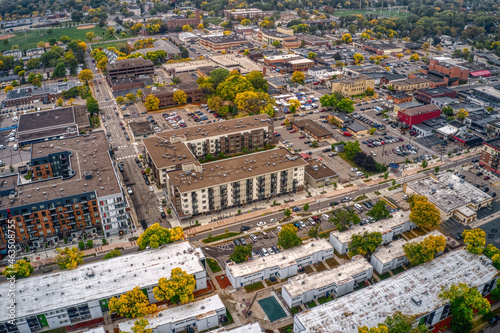 Aerial View of the Twin Cities Suburb of Hopkins, Minnesota photo