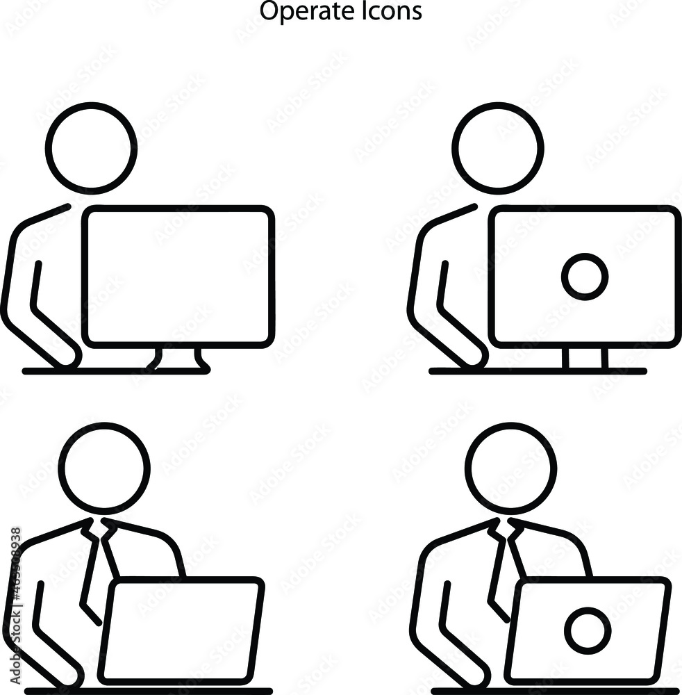 Operator icons isolated on white background. Operator icon trendy and modern Operator symbol for logo, web, app, UI. Operator icon simple sign. Operator icons isolated on white background. Operator icon trendy and modern Operator symbol for logo, web, app, UI. Operator icon simple sign.