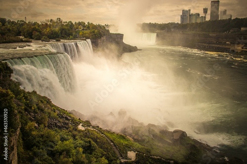 Niagra Falls, in New York, the power falls.  © Claire