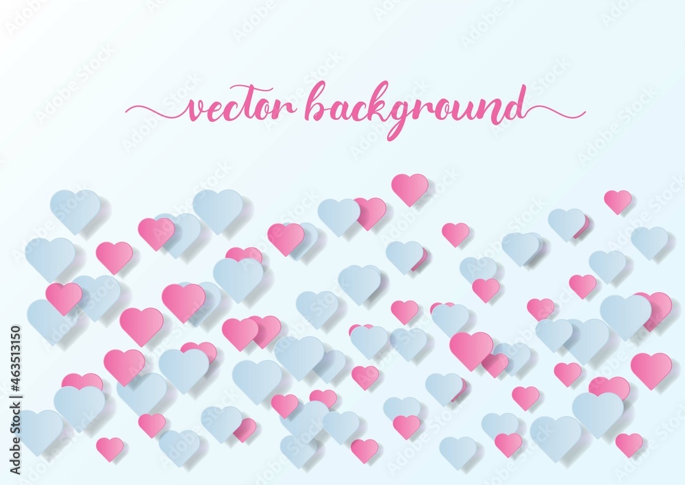greeting card with love vector background