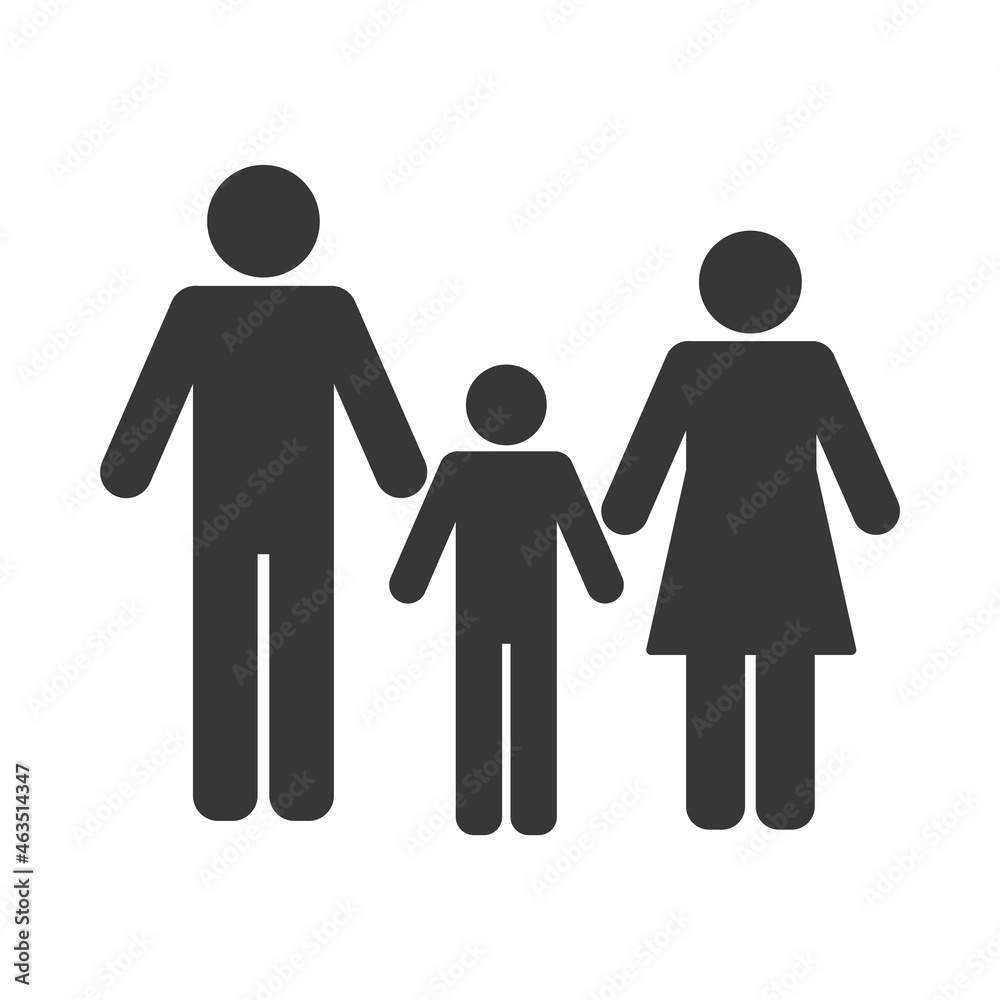 family silhouettes figures avatars family silhouettes figures avatars