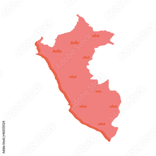 peru pink map